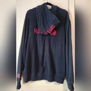 Houston Texans navy blue zippered hoodie, size XL